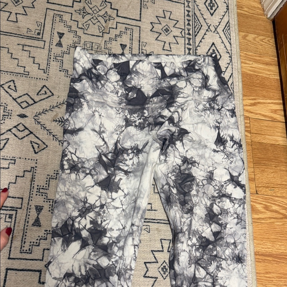 lululemon athletica Black and White Patterned Leggings